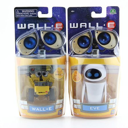 Wall-E Robot Wall E & EVE PVC Action Figure Collection Model Toys Dolls 6cm/10cm 2pcs/lot
