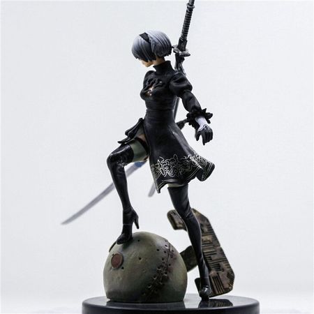 15cm PS4 Game NieR Automata YoRHa no. 2 Type B Cartoon Anime Figure With Two Swords Model Toy Dolls