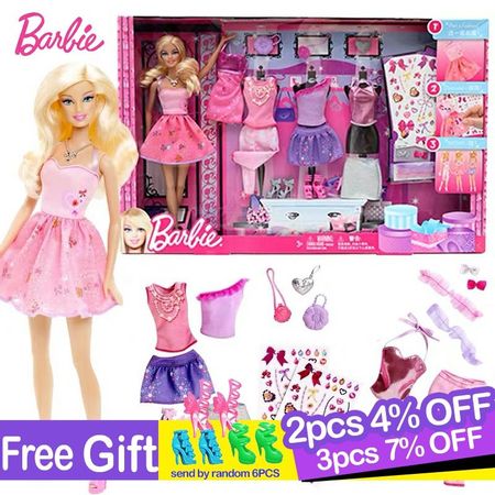 Barbie Original Doll Toys Princess Girls Dolls with Pet and  Accessories Baby Doll Toy Clothes Dress for Barbie Reborn Juguetes