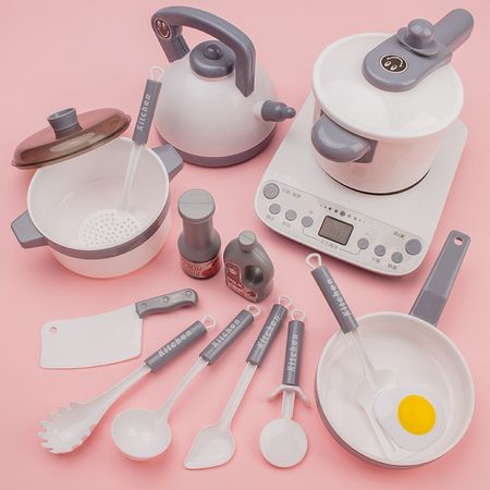 Children Kitchen Toys Simulation Kitchen Utensils Food Cookware Pot Pan Kids Pretend Play Kitchen Set Toys For Girls Doll Food