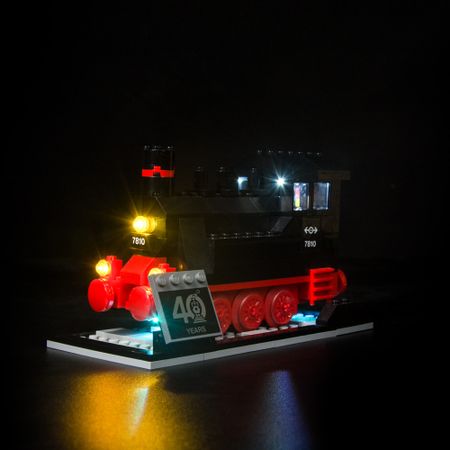 LED Light Kit Fit Lego 40370 Steam Engine 40 Years Trains Anniversary Building Blocks for Light Up Your Toys (only LED Light )