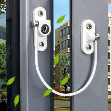 2pcs Window Restrictor Security Lock Kids Prevent Childern Falling Stainless Steel Window Lock Baby protection Baby Safety Guard