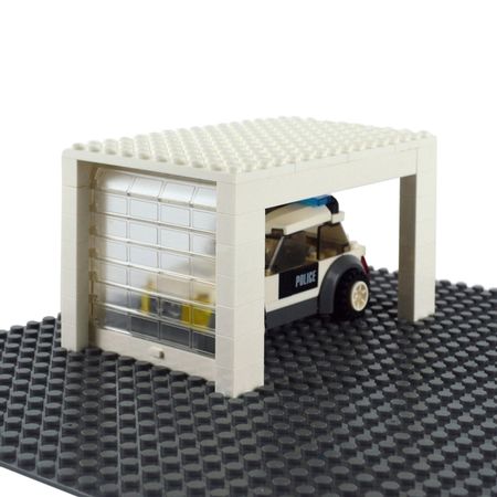 City Car MOC Parts Locking Bricks Classic Car Rolling gate Garage Doors Windows Building blocks DIY Accessories toys for kids
