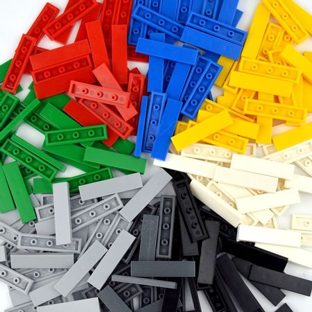 1x4 Educational Creative Size MOC DIY Building Blocks Figure Bricks Ceramic Tile Bricks Smooth Flat Tiles Toys for Children