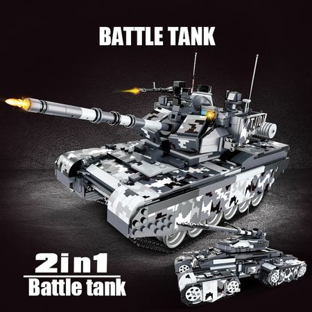 WW2 Missile Carrier Truck Building Blocks City Military Battle Tank Technic Weapon Soldier Bricks Toys for Children