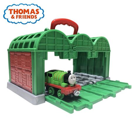 Arrival Thomas & Friends Train Track Toy Percy Station Railway Building With Car GFC51 Alloy Train Toy For Boy's Gift