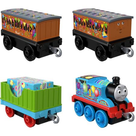 4 Trains/ Pack Original Thomas and Friends Trains Diecast Alloy Model Car Toys for Children  Brinquedos  Kids Toys