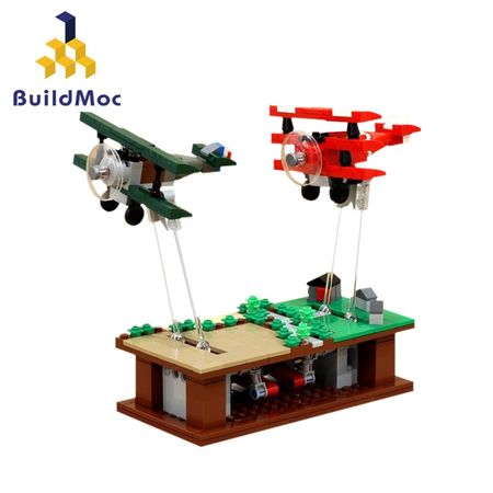 Mini MOC Airplane Building Blocks Pursuit of Flight Airplane Blocks Model Aircraft Planes DIY Figures Bricks Toys Children