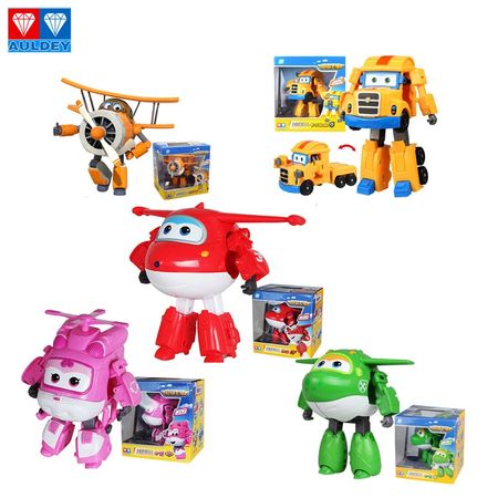 AULDEY Super Wing 38 Styles 15cm ABS Super Deformable Aircraft Robot Wing Deformable Toy Children's