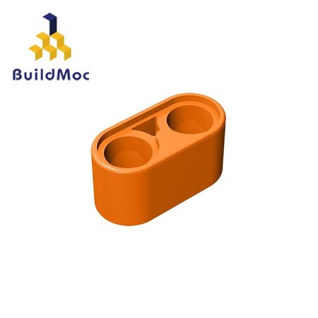 BuildMOC Compatible Assembles Particles 43857 1x2 For Building Blocks DIY LOGO Educational High-Tech Spare Toys