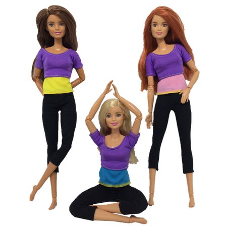 6 Style Gymnastics Yoga Clothes for Barbie Dolls Toys for Girls Doll Accessories Sport Style Doll Clothes Toys for Children Gift