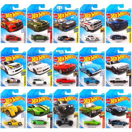 1-72 Pcs Original 1:64 Hotwheels Children Simulation Metal Mini Racing Kids Taxiing Alloy Car Model Toy Car Set Oyuncak Boy Gift