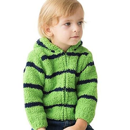 Toddler Baby Boys Girls Cute Stripe Fleece Hooded Jacket & Coats Kids Soft Warm Winter Outwear Clothes for Children