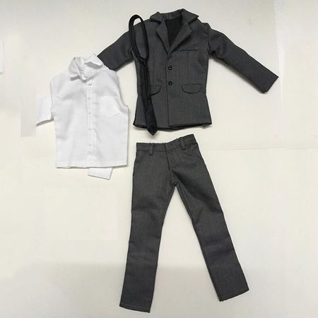 1/6 Scale clothing suit for male action figure  gray suit for 12 inch action figure model