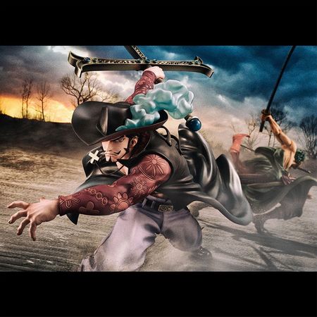 33cm One Piece Dracule Mihawk Figures Toys Action Japan Anime Figure Collectible Model Birthday Gifts Figurine