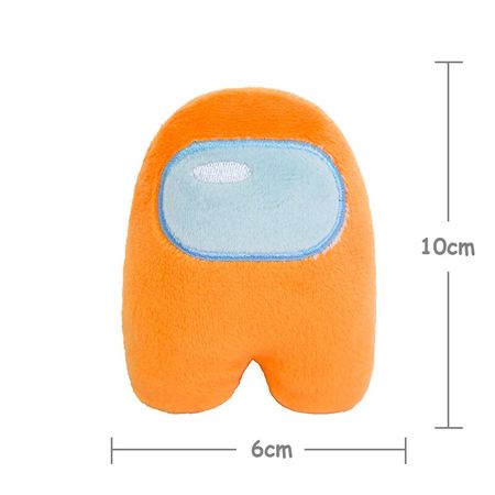 1PC Cute Among Us Plush Toys Stuffed Plushie Dolls 3.9'' Stress Reliever Toy Squeezable Squeaking Toy Xmas Gift for Kids
