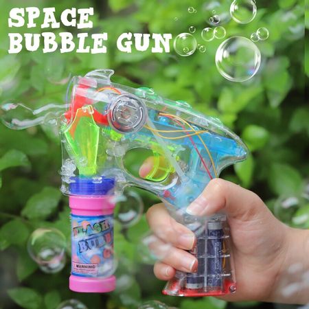 Electric Bubble Machine Wedding Birthday Party Blowing bubble music flash toys for children kids