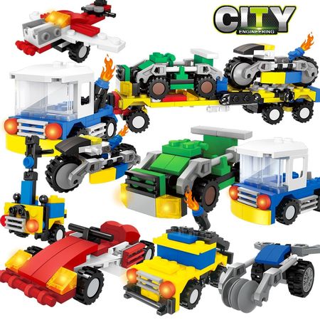 City SWAT Solider Building Blocks Urban Engineering Military Special Police 8-in-1 Boy and Child Toys