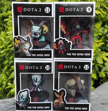 4pcs/Set Dota 2 Game Figure SLARK TINY Doom Boxed PVC Action Figures Collection dota2 Toys