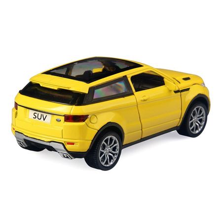 15CM Alloy Car 1:32 LAND Evoque SUV Car Pull Back Diecast Model Toy with light flashing simulation sound Gift toy For Boys Kids