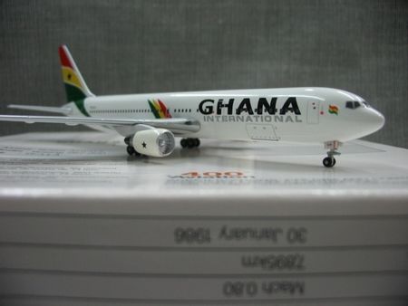 1:400 Ghana Airlines  Boeing 767-300 aircraft model TF-LLA