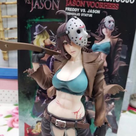 23cm Sexy Freddy Vs Jason Female Version horror bishoujo PVC Action figure Toys