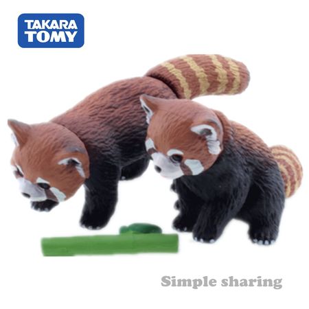 Takara Tomy Tomica Ania Animal Adventure Red Panda As 35 Diecast Resin Baby Toys Hot Pop Kids Dolls Funny Magic Bauble