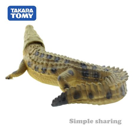 Takara Tomy Tomica Ania Animal Adventure Salt Water Crocodile As 32 Diecast Resin Mould Hot Pop Baby Toys Funny Magic Kids Dolls