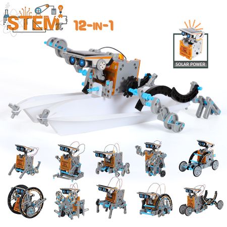 Toys Educational Science Kits Toys Solar Technology Robot Learning Scientific Toy for Children Suit for 6-12 Years Old