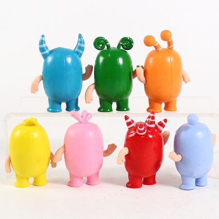 Oddbods Fuse Bubbles Slick Jeff Bubbles PVC Figures Toys Cute Cartoon Anime Dolls 7pcs/set