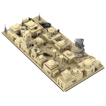 Star Space War Tatooine Mos Eisley Cantina MOC-53045  Compatible Desert Warfare Building Blocks Bricks Toys For Children Gifts