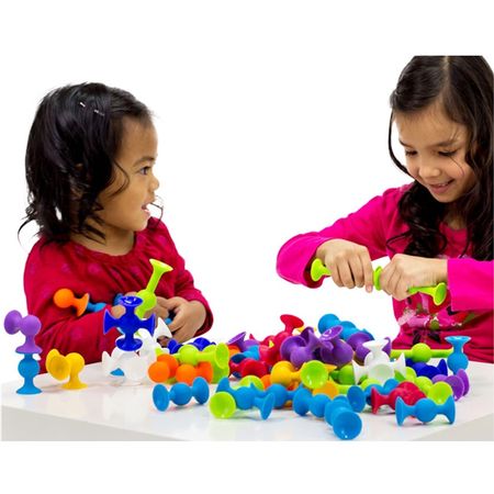 New Soft Building Blocks kids DIY Pop squigz sucker Funny Silicone block Model Construction Toys Creative Gifts For Children Boy