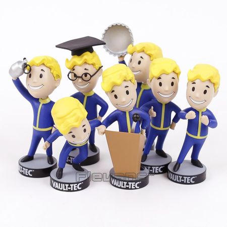 Fallout Vault Boy Bobble Head PVC Action Figure Collectible Model Toy Brinquedos 7 Styles