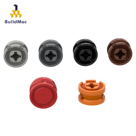 BuildMOC Compatible Assembles Particles 93594 smooth small wheels  For Building Blocks Parts DIY LOGO Educational Tech Toys