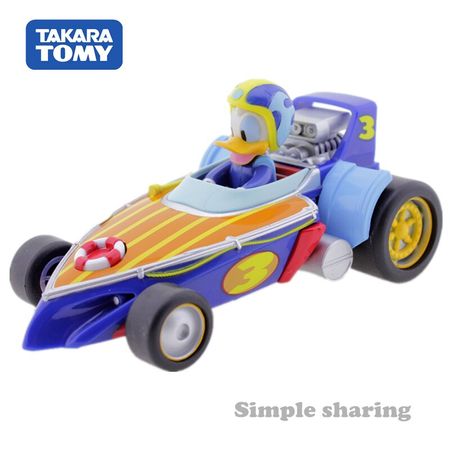 Takara Tomy Tomica Pixar Disney Car Junior Micky Mouse And Road Racer's Talking Dash Baby Toys Funny Kids Doll Drived By Battery