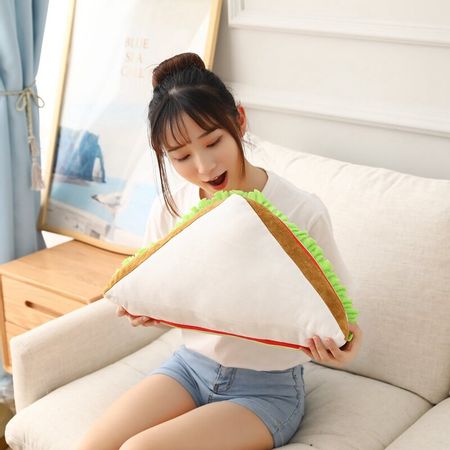 45/70cm Real life Huggable Sand wich Bread Pillow Simulation Food Plush Toys Snack Doll Home Decoration Backrest Sofa Cushion