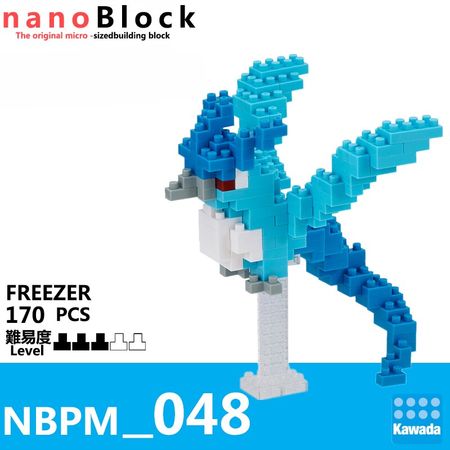 Nanoblock Pokemon Pikachu NBPM_048 FREEZER 170pcs Anime Cartoon Diamond Mini Micro Building Blocks Bricks Toys Games
