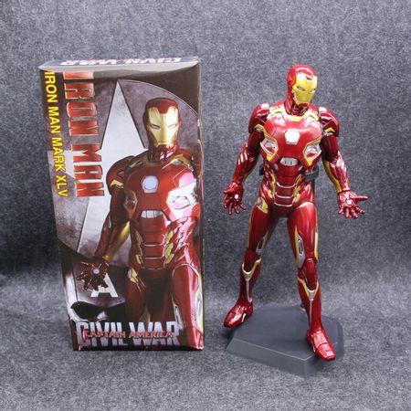 Crazy Toys Marvel Avengers IronMan Mark XLV MK45 1:6 XLIII Limit Battle Paint PVC Collectible Iron Man Figure Model Toys