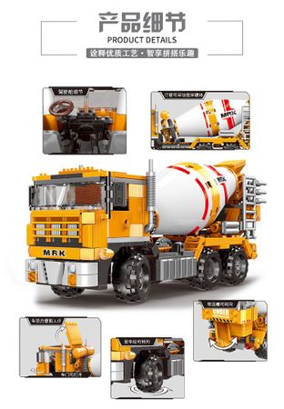 Technic Fit Lego City Crawler Crane Engineering Excavator Bulldozer Loader Building Blocks Truck Vehicle Construction Brick Toys