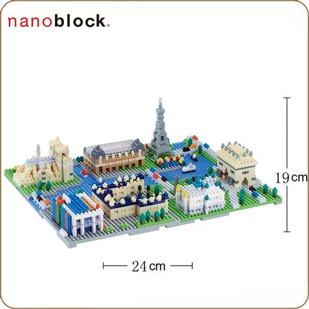 Kawada Nanoblock FRANCE PARIS City Series Japanese Building Blocks Baby Toy NB-047 1620pcs Educational Creative ArchitectureNew