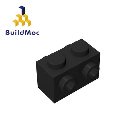 BuildMOC 52107 1x2 For Building Blocks Parts DIY LOGO Educational Tech Parts Toys