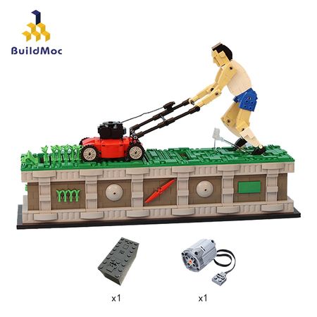 BuildMOC Creative Classic Weeding Man MOC 10820 With Motor Compatible Lepinblocks Spell Insert Building Toy Brick