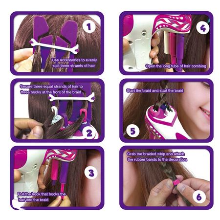Electric Automatic DIY Hair Knitting Machine Braid Hairstyle Tools Twist Knitting Hair Braid Weave Toy Christmas Girl Gift