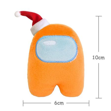 1PC Cute Cartoon Among Us Plush Toys Stuffed Plushie Dolls Reliever Toy Squeezable Squeaking Toy Christmas Gift for Kids