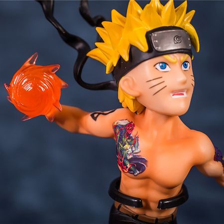 Anime Naruto & Sasuke Uchiha with Tattoo Action Figure Model Toys