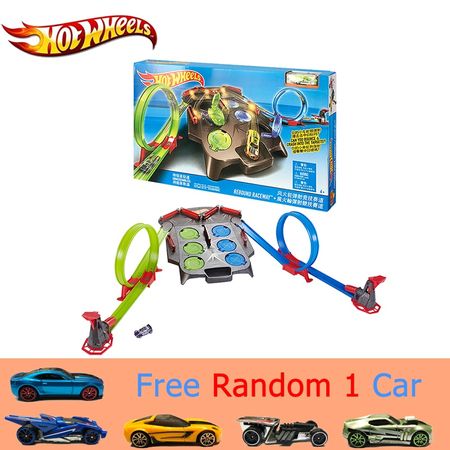 Hot wheels Rebound Raceway Play Set Plastic Track Matel Car Racing Score Winner Two Track Carro de brinquedo FDF27 Cars Toy