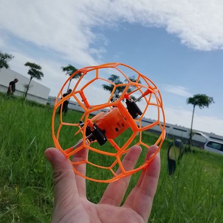 Mini RC Quadcopter Toy 1340 Headless Drone Toys Green/Orange Remote Control Drone 2.4GHz 4CH RC Ball drone Flip Ball Helicopter