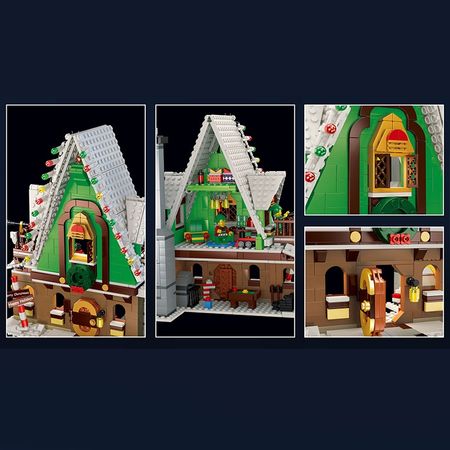 City Creator Expert The Winter Village Model Building Blocks Gingerbread House Bricks Kids Toys Christmas Santa Claus DIY Gifts
