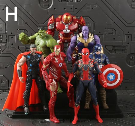 16cm Marve Avengers 3 Super Hero Action Toy Figure Model Infinite War Captain America Iron Man Figure Dolls Toys Children Gifts