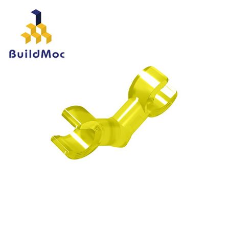 BuildMOC Compatible For 93609 Arm Skeleton Bent with Clips For Building Blocks Figures Parts DIY LOGO Educational Tech Parts Toy